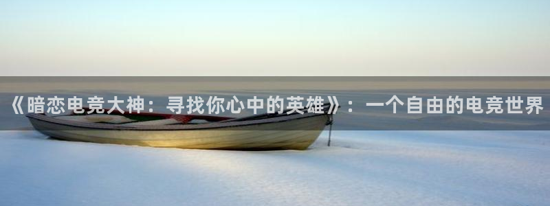 ob电竞官网入口：《暗恋电竞大神：寻找你心中的英雄》：一个自由的电竞世界